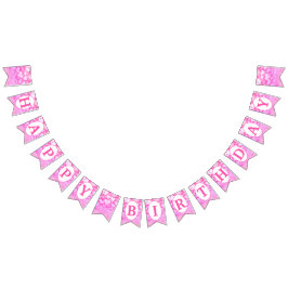 Bannière À Fanions JEUX ANNIVERSAIRE Soeurs roses