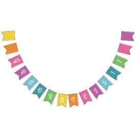 Bannière À Fanions Joli Bunting Colorful Graduation