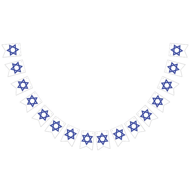 Bannière À Fanions Jour de l'indépendance d'Israël (Tout)
