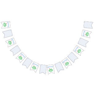 Bannière À Fanions Joyeux anniversaire ! anniversaire de enfant vert