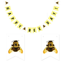 Bannière À Fanions Joyeux BumbleBee Day Anniversaire