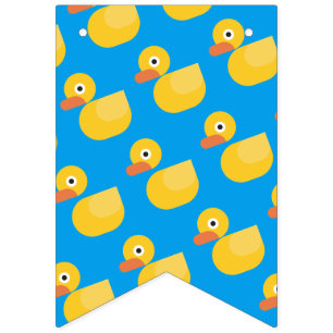 Bannière À Fanions Kawaii Cute Rubber Ducky