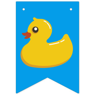 Bannière À Fanions Kawaii Cute Rubber Ducky
