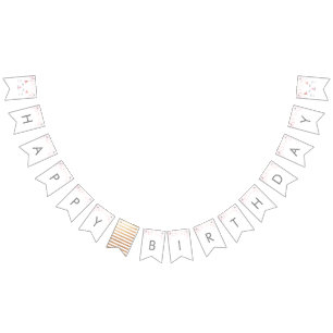 Bannière À Fanions Kitty Chat Joyeux anniversaire