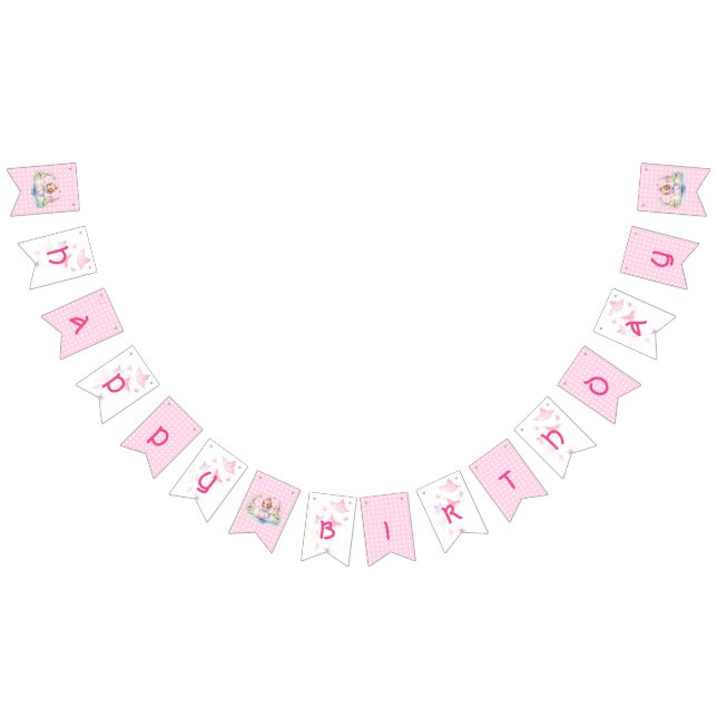 Bannière À Fanions La mignonne princesse en Wonderland (Tout)