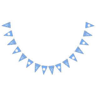 Bannière À Fanions Lacrosse Team Light Blue