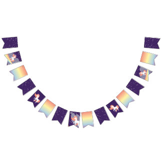Bannière À Fanions Licorne Starscape