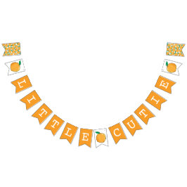 Bannière À Fanions Little Cutie Orange