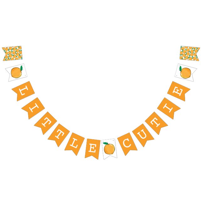 Bannière À Fanions Little Cutie Orange (Tout)