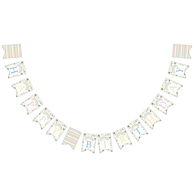 Bannière À Fanions Lucky One Birthday Banner Bunting (Tout)
