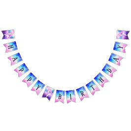 Bannière À Fanions Magique Unicorn fête d'anniversaire