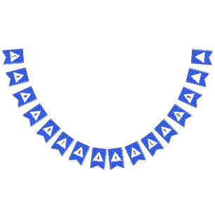 Bannière À Fanions Mariage Blue Crocus