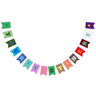 Bannière À Fanions Mélanger les couleurs   PERSONNALISER
