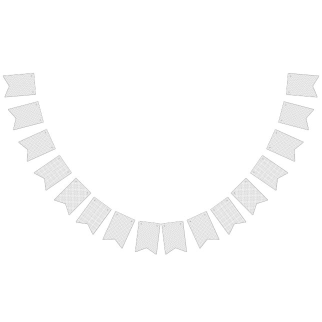 Bannière À Fanions Monochrome Geometric Texture|Seamless Diamond Look (Tout)