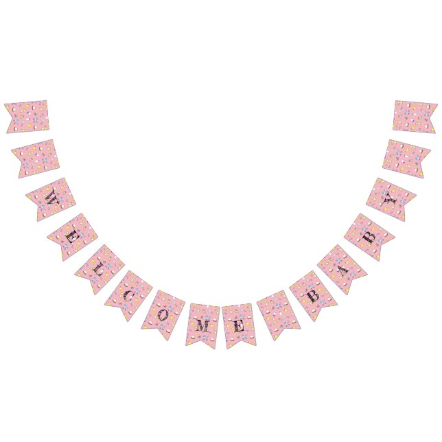 Bannière À Fanions Motif baby shower (Tout)