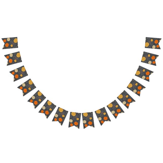 Bannière À Fanions motif citrouille (Tout)
