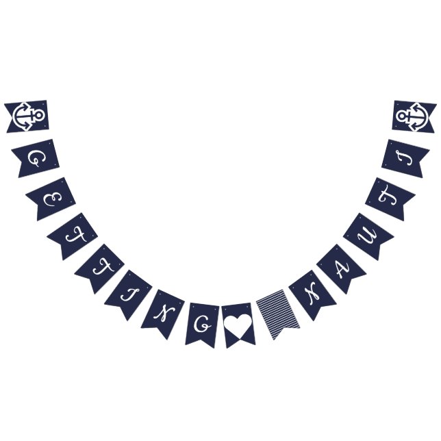 Bannière À Fanions Obtenir Nauti Bachelorette Party Nautical Bunting (Tout)