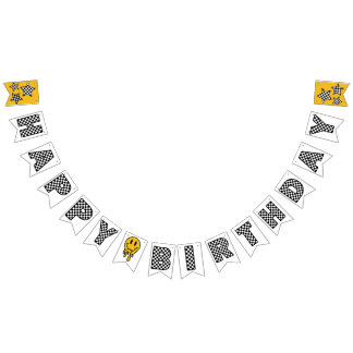 Bannière À Fanions ONE Happy Dude Birthday Banner