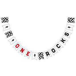 Bannière À Fanions One Rocks First Birthday Rock n Roll