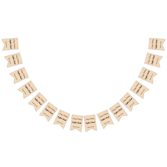 Bannière À Fanions Papier peint Motif de diamant géométrique orange e (Tout)