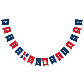 Bannière À Fanions Parti d'anniversaire de la République dominicaine