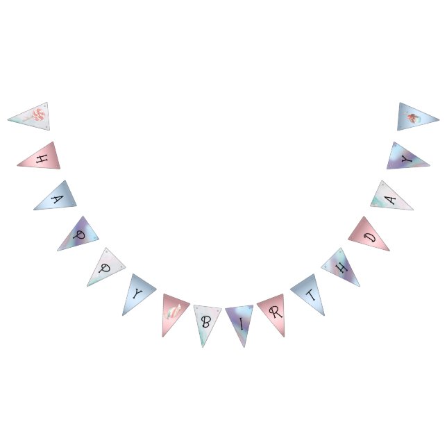 Bannière À Fanions Pastel Safari Animaux Personnalisés Anniversaire (Tout)