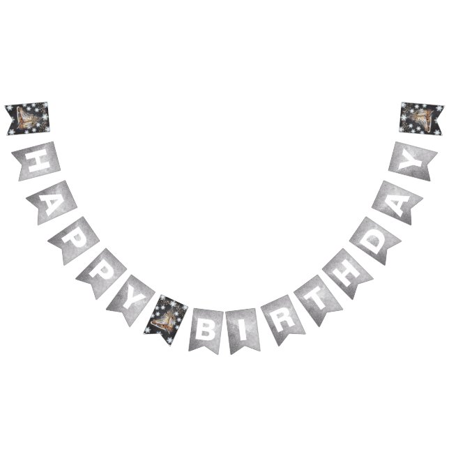 Bannière À Fanions Patinage sur glace Anniversaire Parties scintillan (Tout)