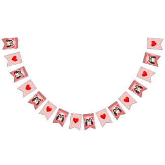 Bannière À Fanions Penguin Love Banner (2)
