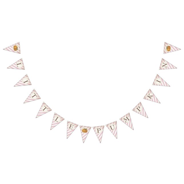 Bannière À Fanions Petite fille Bunting Citrouille Décoration d'anniv (Tout)