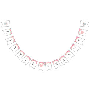 Bannière À Fanions Peu de fête d'anniversaire de baby shower