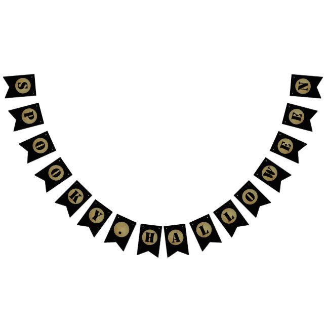 Bannière À Fanions Pleine lune, Bunting Halloween Éffrayant (Tout)