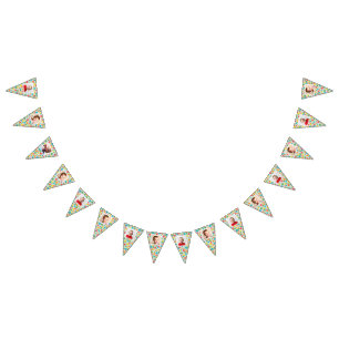 Bannière À Fanions Polka Dot Patterned Bunting avec Photos