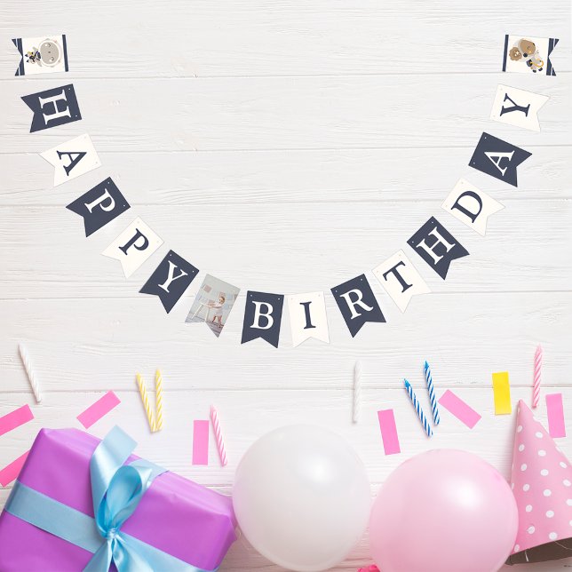 Bannière À Fanions Premier anniversaire, Première orbite autour du so (Créateur téléchargé)