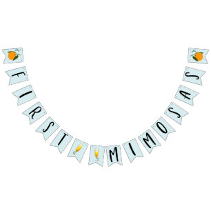 Bannière À Fanions Premiers mimosas