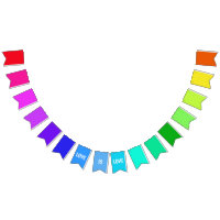 Rainbow LOVE Bunting Vous Customisez