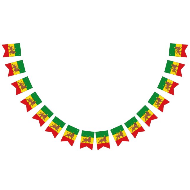 Bannière À Fanions Rastafari Rasta Reggae Livity Jamaica Jah Roots (Tout)