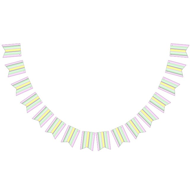 Bannière À Fanions Rayures (Tout)