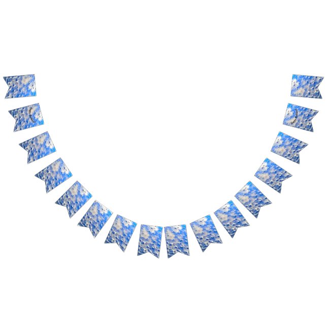 Bannière À Fanions Réflexions bleu ciel et océan (Tout)