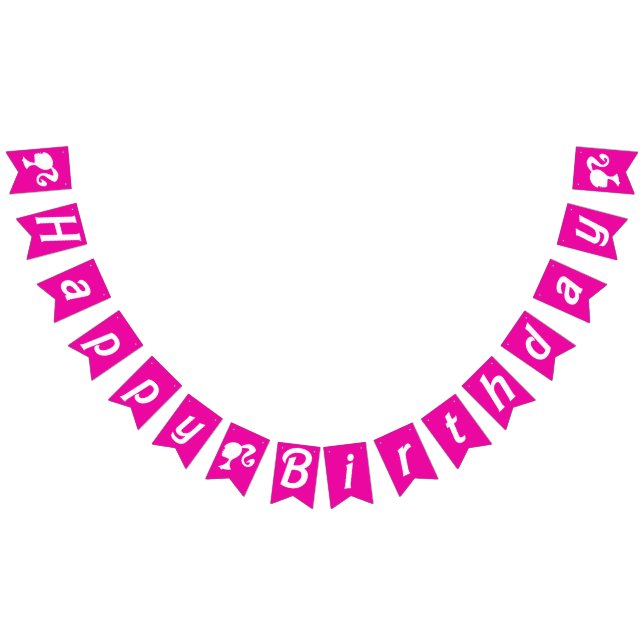 Bannière À Fanions Retro Dolly, Allons faire la fête ! Anniversaire r (Tout)