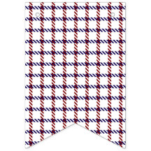 Rouge rustique patriotique gingham bleu et blanc