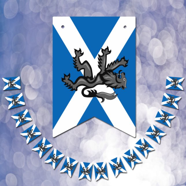 Bannière À Fanions Scottish Flag Party, Scotland Banners, Rampant (Créateur téléchargé)