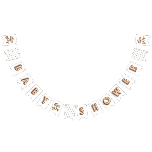 Bannière À Fanions SON un garçon ! Étamine d'or (Tout)