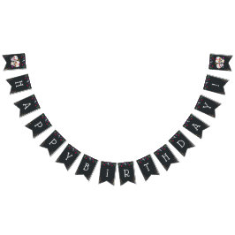 Bannière À Fanions Sugar Skuls Dia de los Muertos Thème