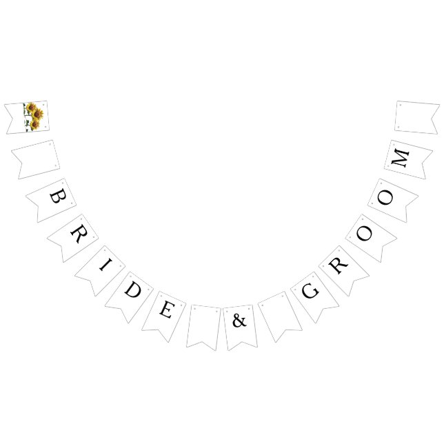 Bannière À Fanions Sunflowers Forfaits Mariages peu coûteux (Tout)