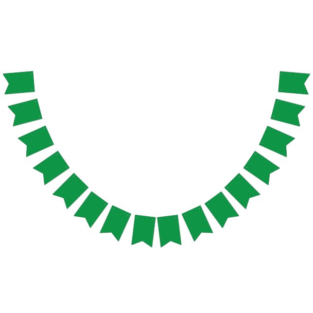 Bannière À Fanions Timeless Forest Green | Clean Modern Aesthetic (Tout)