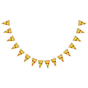 Bannière À Fanions Tranche de pizza