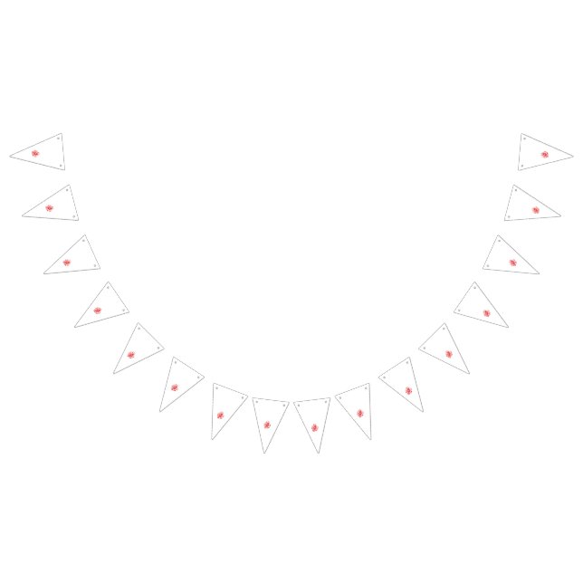 Bannière À Fanions Un design graphique rouge vif, audacieux,  (Tout)