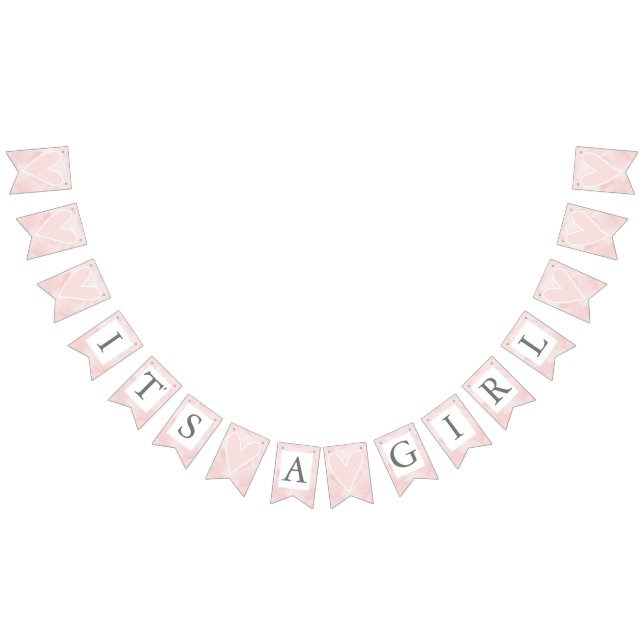 Bannière À Fanions Valentines Day I's A Girl (Tout)