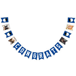 Bannière À Fanions Volleyball Graduation Sports Blue