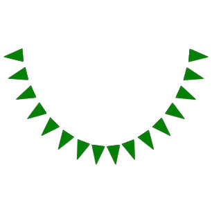 Bannière À Fanions Vrai vert